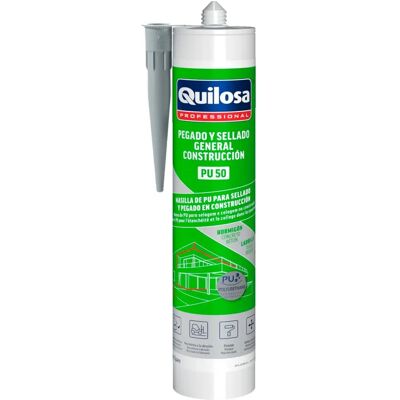 QUILOSA - Silicone de poliuretano cinza 300ml - Silicone / Cola QUILOSA - Silicone de poliuretano cinza 300ml - Silicone / Cola
