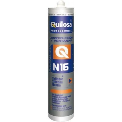 Mastic Quilosa N-16 - Blanc - Utilisation polyvalente dans la construction - Publicité Mastic Quilosa N-16 - Blanc - Utilisation polyvalente dans la construction - Publicité