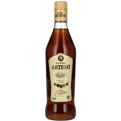 Artemi Rhum au Miel Canarien - Miel, Rhum & Îles Canaries - Liqueur 0,7L - Publicité Artemi Rhum au Miel Canarien - Miel, Rhum & Îles Canaries - Liqueur 0,7L - Publicité