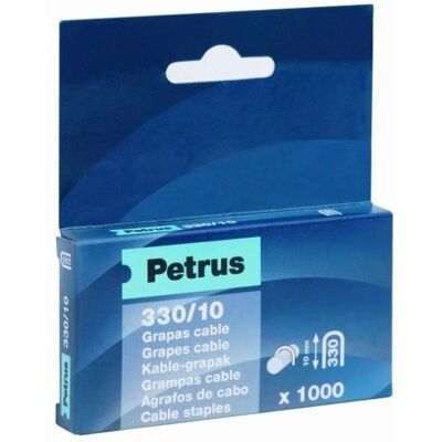 Graffe per cavi Petrus zincate 330/10 mm - Graffe per cavi Graffe per cavi Petrus zincate 330/10 mm - Graffe per cavi