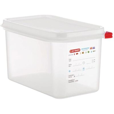 Conteneur alimentaire Araven 4,3L - GN 1/4, lot de 4 - Publicité Conteneur alimentaire Araven 4,3L - GN 1/4, lot de 4 - Publicité