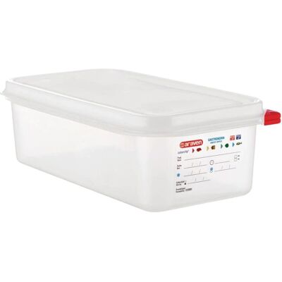 Ensemble de 4 contenants alimentaires blancs Araven 4L GN 1/3 - Publicité Ensemble de 4 contenants alimentaires blancs Araven 4L GN 1/3 - Publicité