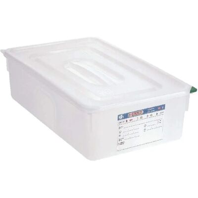 Conteneur alimentaire GN 1/1 Araven - Blanc - 21L - Lot de 4 - Publicité Conteneur alimentaire GN 1/1 Araven - Blanc - 21L - Lot de 4 - Publicité