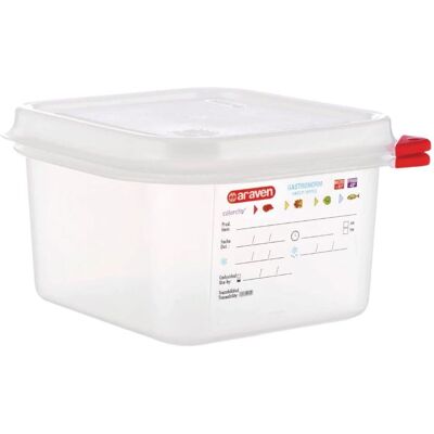 Araven GN 1/6 Lebensmittelbox 1,7L - 4er Pack Araven GN 1/6 Lebensmittelbox 1,7L - 4er Pack