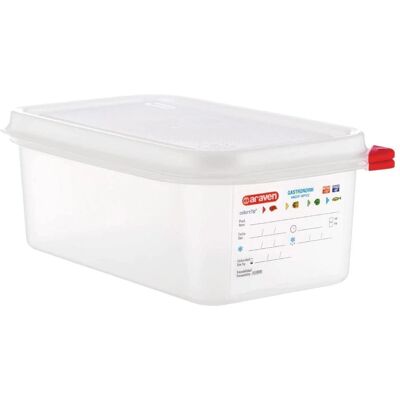 Araven GN 1/4 Food Storage Box 2.8L - Set of 4 Araven GN 1/4 Food Storage Box 2.8L - Set of 4