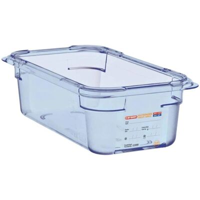 Contenedor de alimentos azul sin BPA GN 1/4 - Araven - 100mm Contenedor de alimentos azul sin BPA GN 1/4 - Araven - 100mm