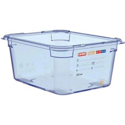 Contenedor de alimentos azul Araven GP585 - GN 1/2 - Sin BPA Contenedor de alimentos azul Araven GP585 - GN 1/2 - Sin BPA