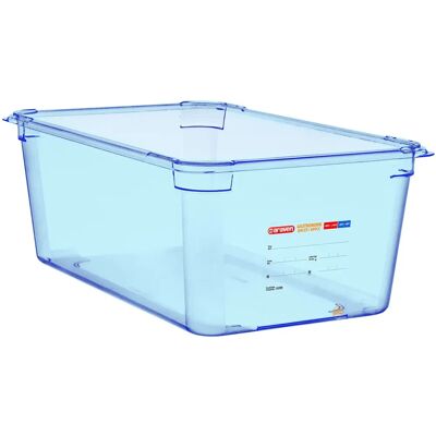 Contenedor de Alimentos Azul sin BPA GN 1/1 - Higiénico & Transparente Contenedor de Alimentos Azul sin BPA GN 1/1 - Higiénico & Transparente