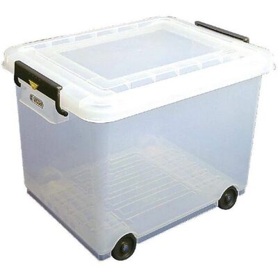 Conteneur alimentaire mobile Araven 50L - Empilable & Résistant - Publicité Conteneur alimentaire mobile Araven 50L - Empilable & Résistant - Publicité