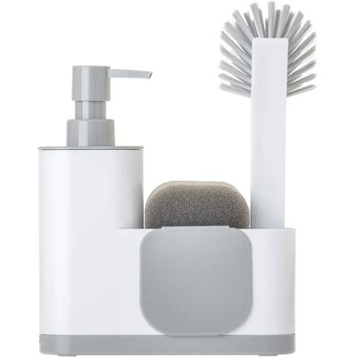 Set Lavello Bianco VIGAR con Dispenser e Accessori Set Lavello Bianco VIGAR con Dispenser e Accessori