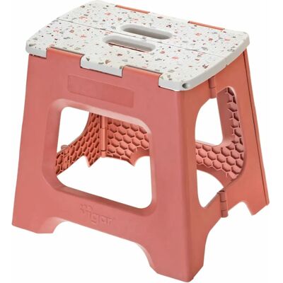 VIGAR Taburete Plegable Rojo - 32cm, soporta 150kg VIGAR Taburete Plegable Rojo - 32cm, soporta 150kg