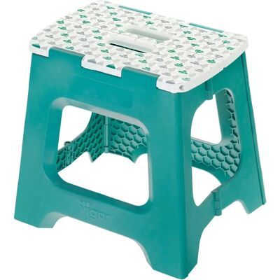 VIGAR Taburete Plegable Verde - Ahorro de espacio, 150kg VIGAR Taburete Plegable Verde - Ahorro de espacio, 150kg