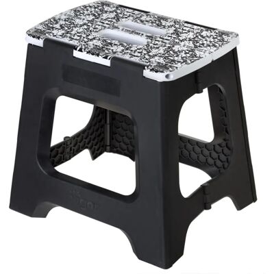 CASA VIGAR Tabouret pliable noir - Tabouret - Publicité CASA VIGAR Tabouret pliable noir - Tabouret - Publicité