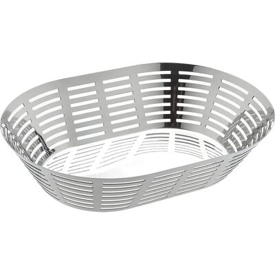 Cesta de pão Bella - Ovalada 21x31cm Aço inoxidável Cesta de pão Bella - Ovalada 21x31cm Aço inoxidável