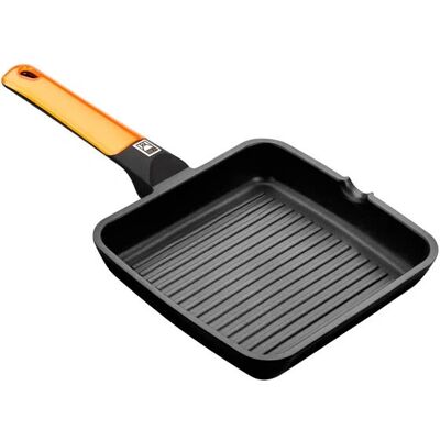 BRA A281422 Padella Quadrata Arancione - Padella per Griglia BRA A281422 Padella Quadrata Arancione - Padella per Griglia