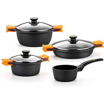 BRA A279902 pan set - 4-piece cookware set for induction BRA A279902 pan set - 4-piece cookware set for induction