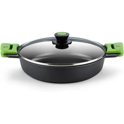 BRA Prior 2.3 L Casserole en aluminium moulé avec couvercle en verre - Casserole BRA Prior 2.3 L Casserole en aluminium moulé avec couvercle en verre - Casserole