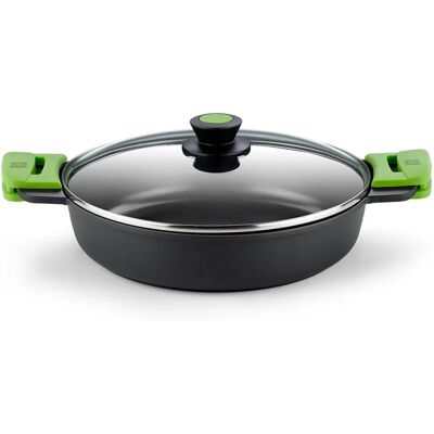 BRA A400536 Roasting Pan - 7.1L, Black/Green, Induction Compatible BRA A400536 Roasting Pan - 7.1L, Black/Green, Induction Compatible