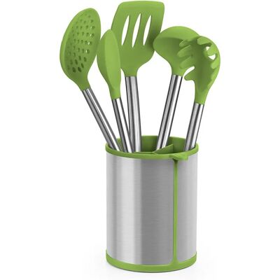 BRA A197011 Kitchen Utensil Set - Green, 5 Pieces BRA A197011 Kitchen Utensil Set - Green, 5 Pieces