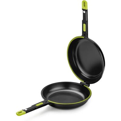 Sartén Doble en Aluminio Foodie Bra - Negro - 20cm Sartén Doble en Aluminio Foodie Bra - Negro - 20cm