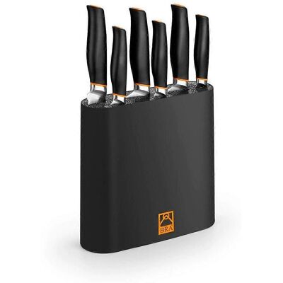 BRA A198208 Suporte para Facas - Plástico Durável, Preto - Acessórios de Cozinha BRA A198208 Suporte para Facas - Plástico Durável, Preto - Acessórios de Cozinha