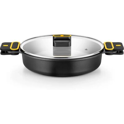 BRA A510532 Lage Ronde Zwarte Pan - Keukengerei BRA A510532 Lage Ronde Zwarte Pan - Keukengerei