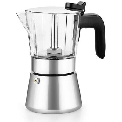 Cafetera Italiana BRA A170591 - 6 Tazas - Plateado - Enchufe UE Cafetera Italiana BRA A170591 - 6 Tazas - Plateado - Enchufe UE
