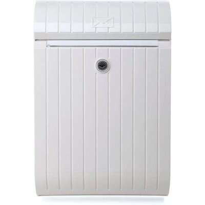 Tatay White Mailbox - Modern Weather-Resistant Plastic - Mailbox Tatay White Mailbox - Modern Weather-Resistant Plastic - Mailbox