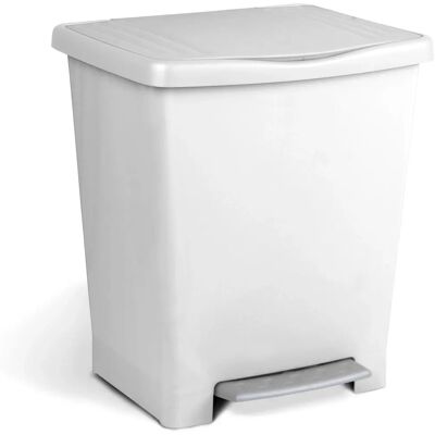 Tatay Eco 23L Poubelle - Pedale, Blanc Tatay Eco 23L Poubelle - Pedale, Blanc