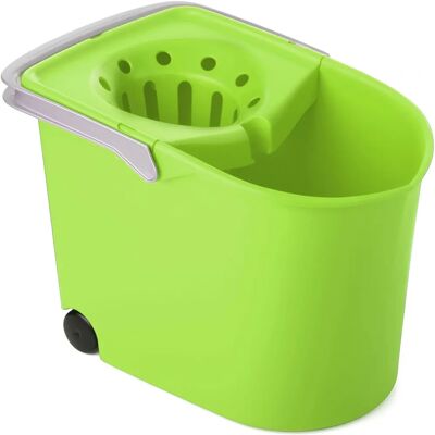 Secchio per Mop Tatay Verde - 13,5L con Strizzatore e Ruote Secchio per Mop Tatay Verde - 13,5L con Strizzatore e Ruote