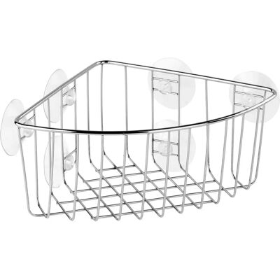 Panier doccia in acciaio inox Tatay con ventosa - 19x19x10cm Panier doccia in acciaio inox Tatay con ventosa - 19x19x10cm