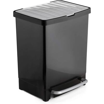 Tatay Cubo de Reciclaje con 2 Compartimentos - 27L + 8L - Negro Tatay Cubo de Reciclaje con 2 Compartimentos - 27L + 8L - Negro