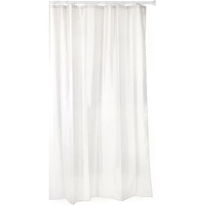 PLASTICOS TATAY - Vit polyester duschdraperi - 140x200 cm PLASTICOS TATAY - Vit polyester duschdraperi - 140x200 cm