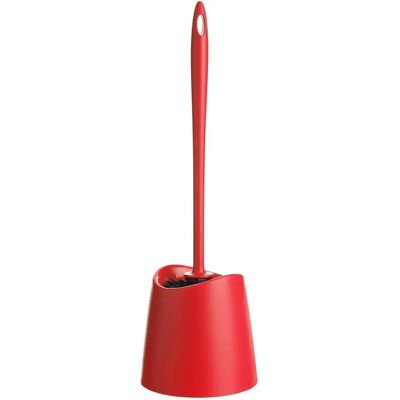 Tatay Rode Toiletborstel - Kunststof, Ergonomisch Handvat, 12x12x38cm Tatay Rode Toiletborstel - Kunststof, Ergonomisch Handvat, 12x12x38cm