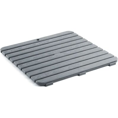 Tatay 55x55cm Grijze Doucheplank - Waterbestendig, Antislip, Houtlook Tatay 55x55cm Grijze Doucheplank - Waterbestendig, Antislip, Houtlook