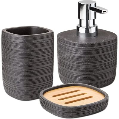 SANOTECHNIK Bambù Grigio Ceramica Porta Sapone - Porta Sapone SANOTECHNIK Bambù Grigio Ceramica Porta Sapone - Porta Sapone