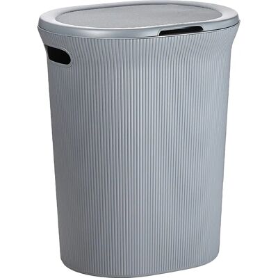 Panier à linge Tatay Baobab - 40L Gris, Ventilé, Facile à ouvrir - Publicité Panier à linge Tatay Baobab - 40L Gris, Ventilé, Facile à ouvrir - Publicité