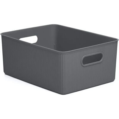 Tatay Storage Box 15L - Plastic, Anthracite Gray Tatay Storage Box 15L - Plastic, Anthracite Gray