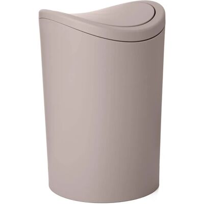 Plasticos Tatay - Secchio bagno con coperchio ribaltabile - 6L - Finitura testurizzata Plasticos Tatay - Secchio bagno con coperchio ribaltabile - 6L - Finitura testurizzata