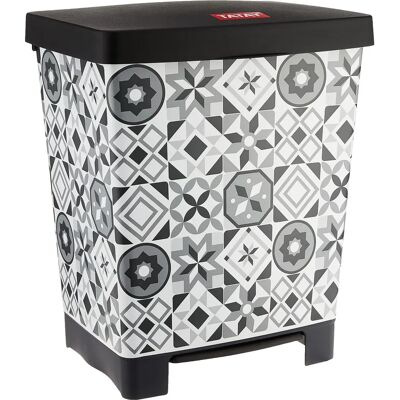 Tatay Cubik - Poubelle à pédale 23L - Élégante et durable - Publicité Tatay Cubik - Poubelle à pédale 23L - Élégante et durable - Publicité
