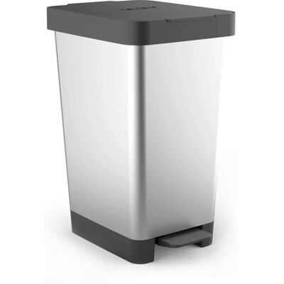 Tatay 1021301 - Poubelle à pédale intelligente, 25L, sans BPA, gris - Publicité Tatay 1021301 - Poubelle à pédale intelligente, 25L, sans BPA, gris - Publicité