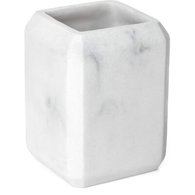 Tatay Verre de Salle de Bain en Marbre Blanc - Verre de Salle de Bain Tatay Verre de Salle de Bain en Marbre Blanc - Verre de Salle de Bain