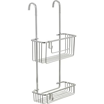 Tatay aluminium badkorg med 2 korgar - Badrumsaccessoar Tatay aluminium badkorg med 2 korgar - Badrumsaccessoar