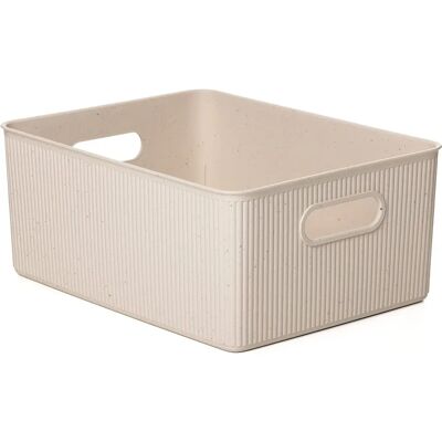 Tatay EcoHome Basket 15L Beige - Basket for Home Organization Tatay EcoHome Basket 15L Beige - Basket for Home Organization