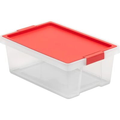 Tatay Red Storage Box - 7L Plastic Container for Home Organization Tatay Red Storage Box - 7L Plastic Container for Home Organization