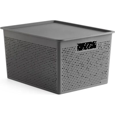 Tatay Bohol - Boîte de Rangement 20L Plastique Recyclé avec Couvercle - Boîte de Rangement Tatay Bohol - Boîte de Rangement 20L Plastique Recyclé avec Couvercle - Boîte de Rangement