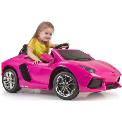 Różowe elektryczne auto Lamborghini Aventador Feber - 3+ lat Różowe elektryczne auto Lamborghini Aventador Feber - 3+ lat