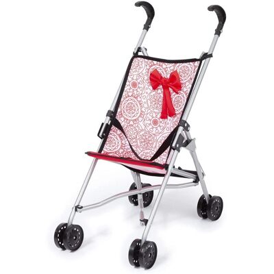 Passeggino per Bambole Reig - Ombrello Bianco Rosso Principessa Passeggino per Bambole Reig - Ombrello Bianco Rosso Principessa
