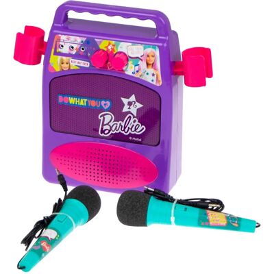 Haut-parleur Barbie avec Microphone Karaoke - Lumière & Son - Publicité Haut-parleur Barbie avec Microphone Karaoke - Lumière & Son - Publicité