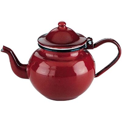 Ibili 910350 Red Enamel Steel Teapot - 0.5L - Dishwasher Safe Ibili 910350 Red Enamel Steel Teapot - 0.5L - Dishwasher Safe